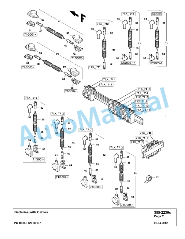 Komatsu PC4000-6 Hydraulic Excavator Parts Manual G58137-3