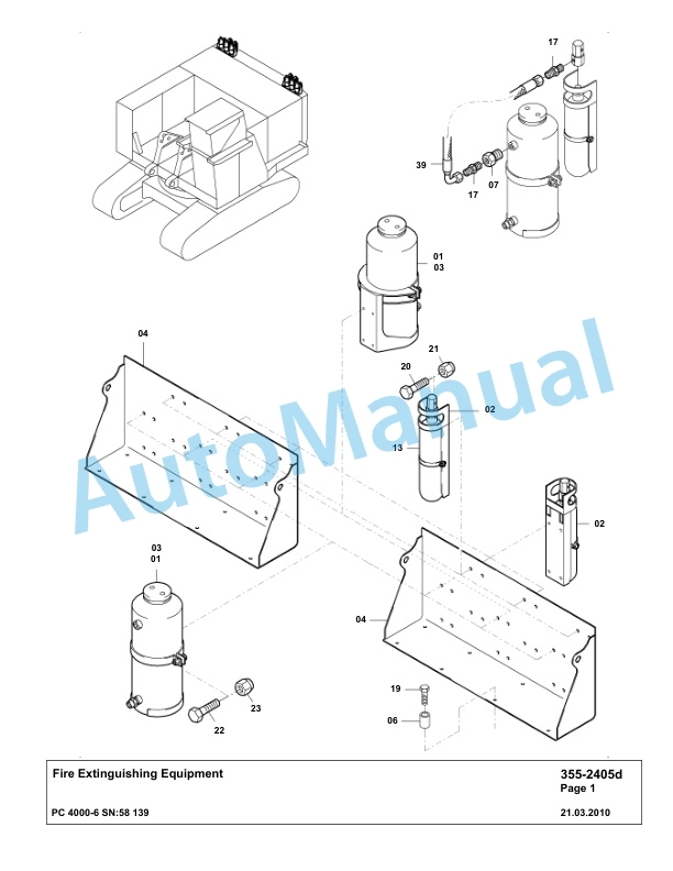 Komatsu PC4000-6 Hydraulic Excavator Parts Manual G58139-4