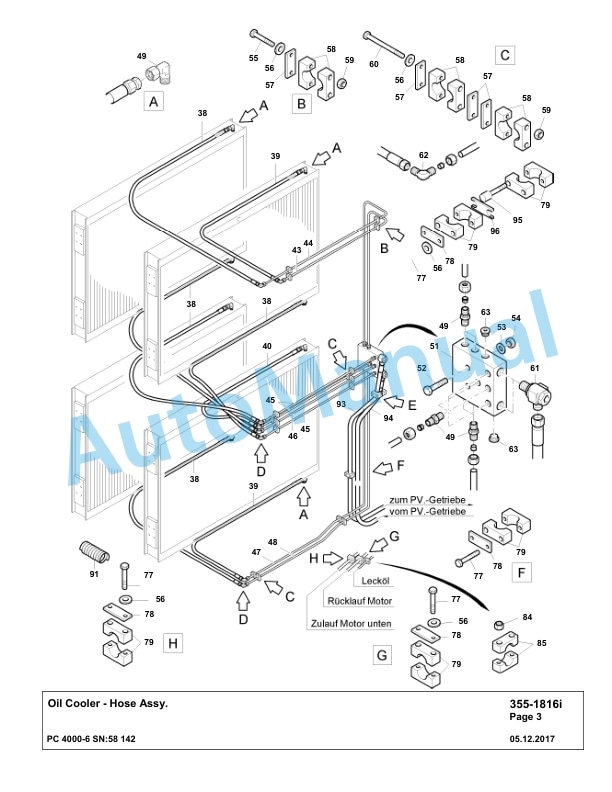 Komatsu PC4000-6 Hydraulic Excavator Parts Manual G58142-2
