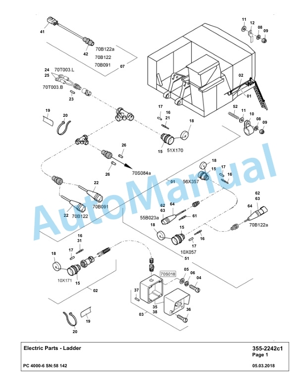 Komatsu PC4000-6 Hydraulic Excavator Parts Manual G58142-3