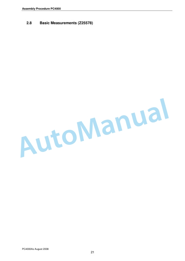 Komatsu PC4000-6 Hydraulic Mining Excavator General Assembly Procedure Manual-2
