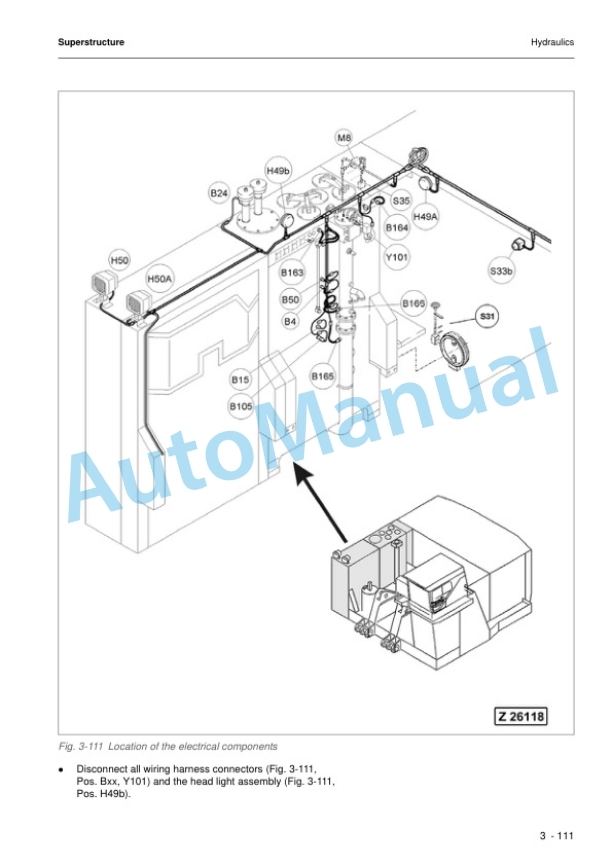 Alternative view of Komatsu PC4000-6 Hydraulic Mining Shovel Remove and Replace Procedures RRPC4000-6