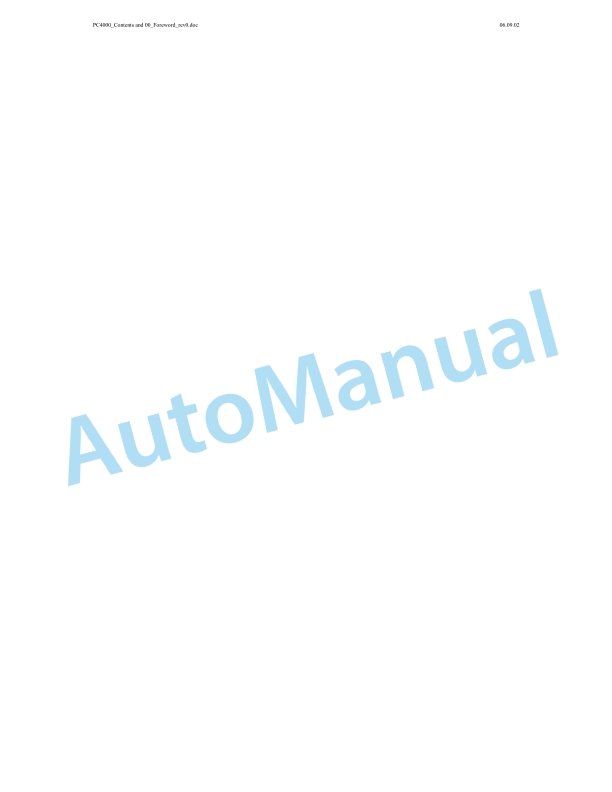 Komatsu PC4000-6 Hydraulic Mining Shovel Shop Manual SMPC40008155