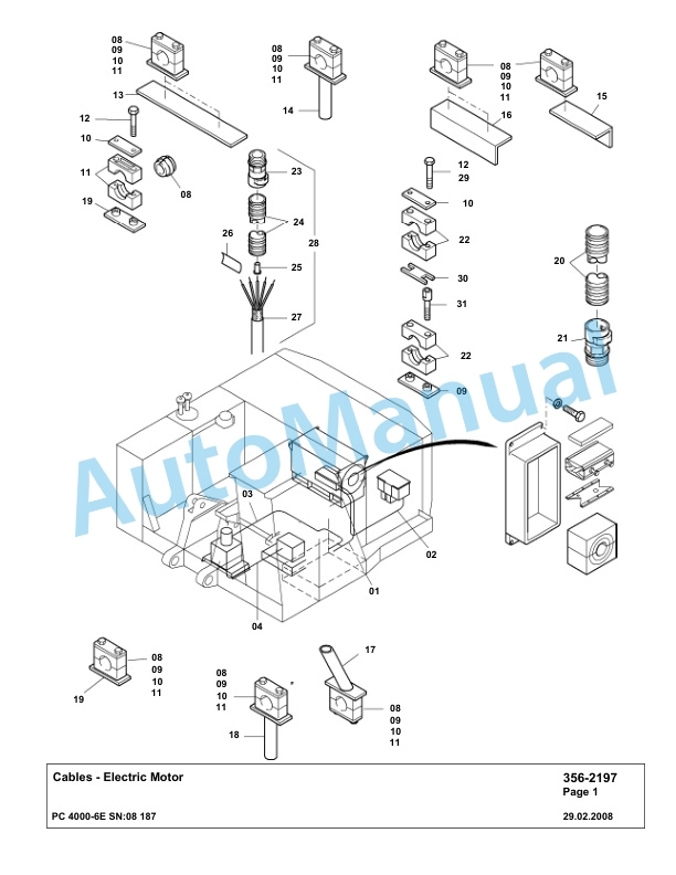 Komatsu PC4000-6E Hydraulic Excavator Parts Manual G08187-4