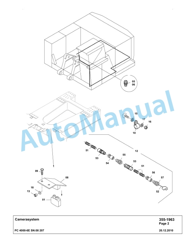 Komatsu PC4000-6E Hydraulic Excavator Parts Manual G08207-2