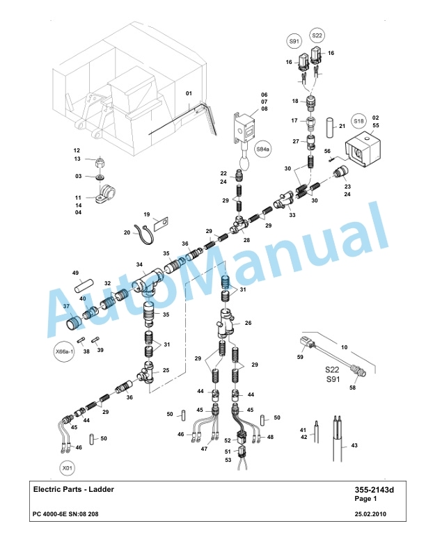 Komatsu PC4000-6E Hydraulic Excavator Parts Manual G08208-2