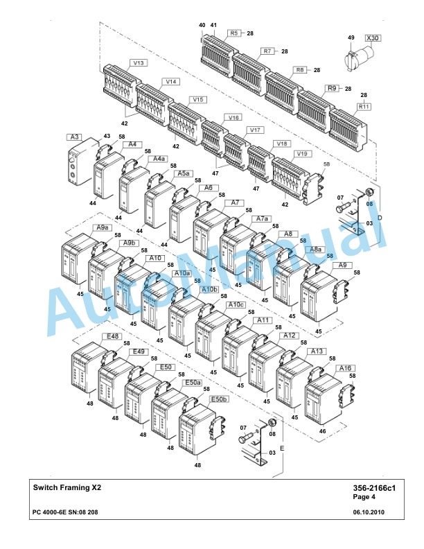 Komatsu PC4000-6E Hydraulic Excavator Parts Manual G08208-4