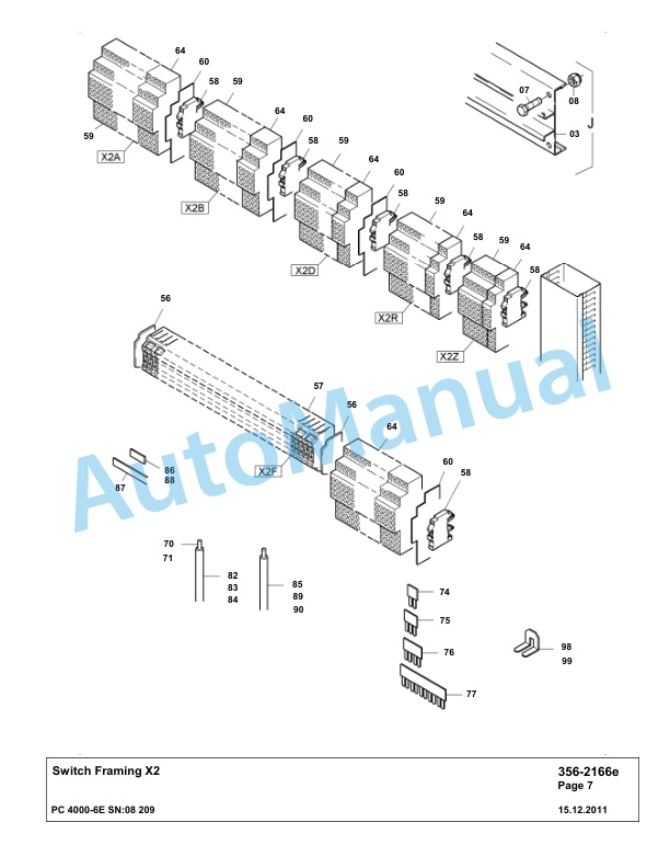 Komatsu PC4000-6E Hydraulic Excavator Parts Manual G08209-4