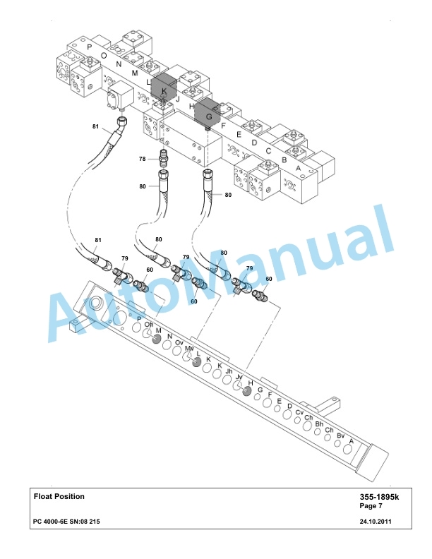 Komatsu PC4000-6E Hydraulic Excavator Parts Manual G08215-2