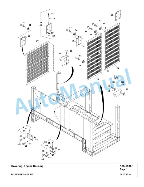 Komatsu PC4000-6E Hydraulic Excavator Parts Manual G08217-3