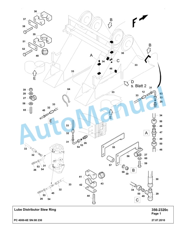 Komatsu PC4000-6E Hydraulic Excavator Parts Manual G08230-4
