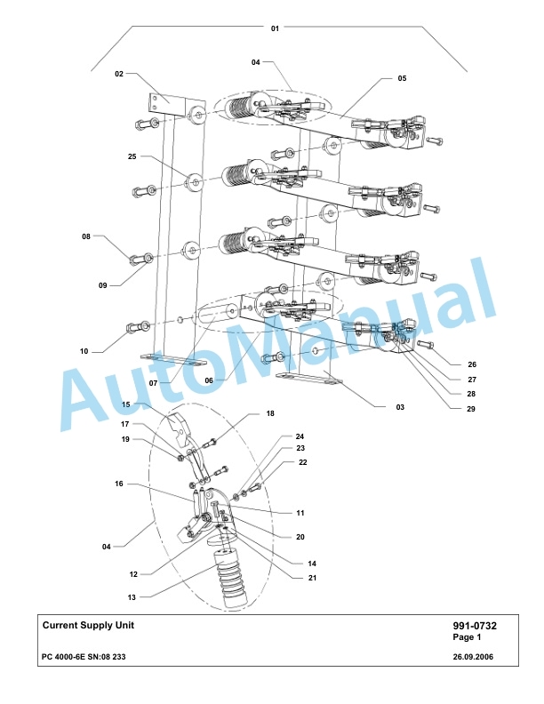 Komatsu PC4000-6E Hydraulic Excavator Parts Manual G08233-5