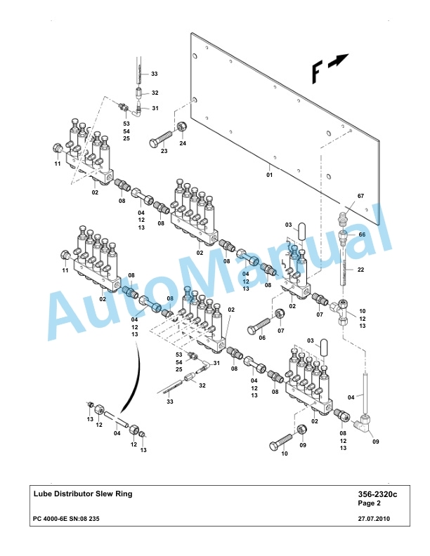 Komatsu PC4000-6E Hydraulic Excavator Parts Manual G08235-4
