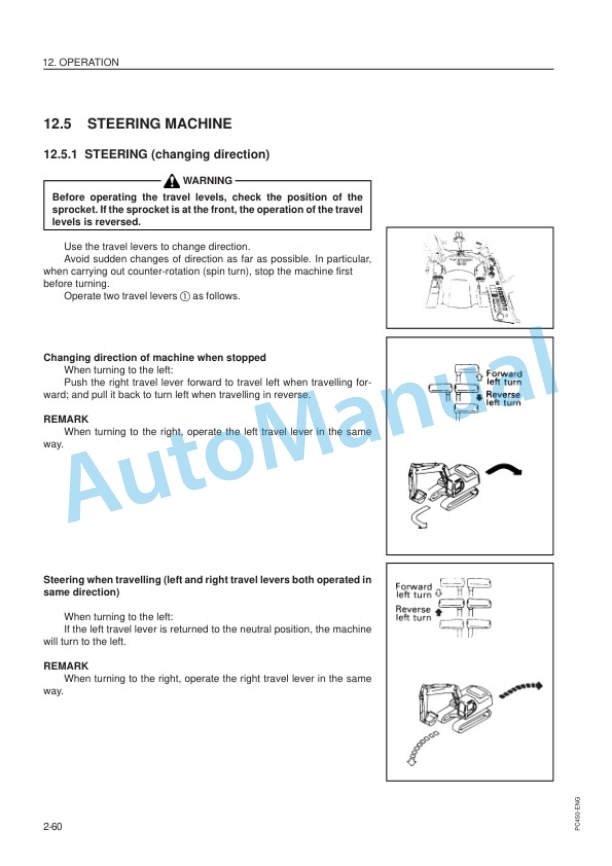 Komatsu PC450-6K, PC450LC-6K Hydraulic Excavator Operation and Maintenance Manual EEAM008402-3