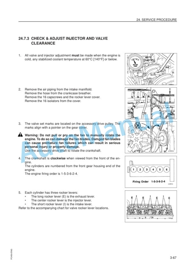 Komatsu PC450-6K, PC450LC-6K Hydraulic Excavator Operation and Maintenance Manual EEAM008402-5