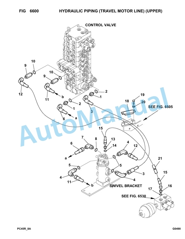 Komatsu PC45R-8 Hydraulic Excavator Parts Manual F21251-up-5