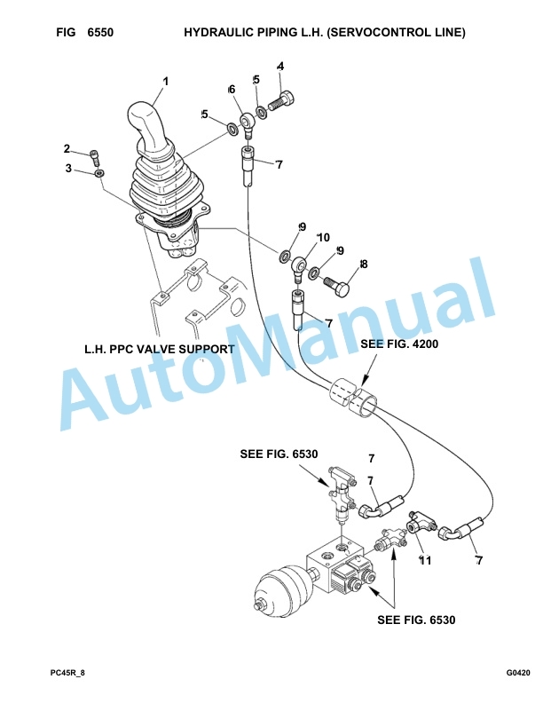 Komatsu PC45R-8 Hydraulic System Parts Manual F20001-up-5
