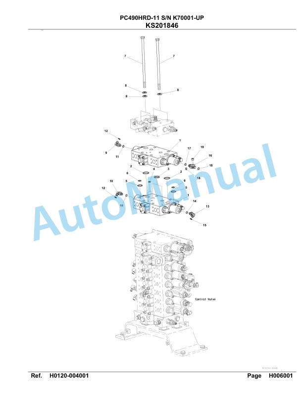 Komatsu PC490HRD-11 Hydraulic Excavator Parts Manual K70001-up-2