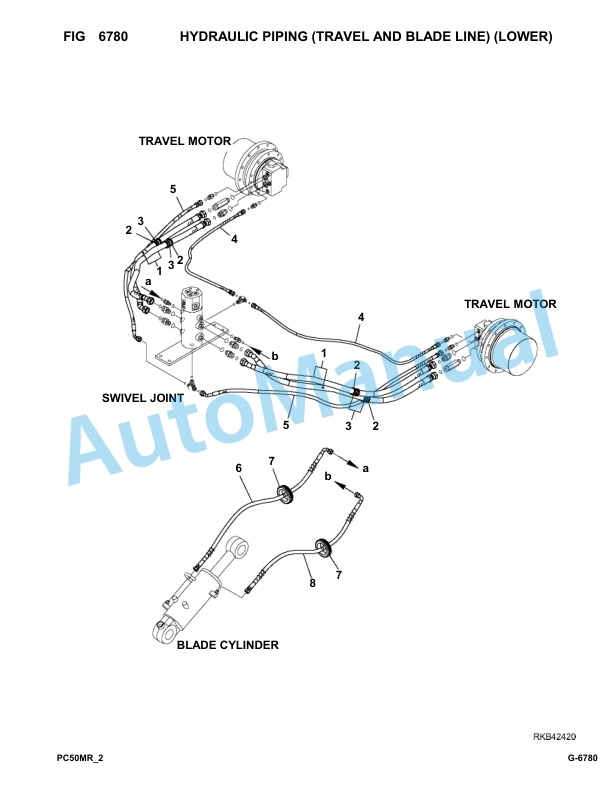 Komatsu PC50MR-2 Hydraulic Excavator Parts Manual F00103-UP-5