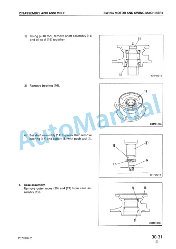 Komatsu PC50UU-2 Hydraulic Excavator Shop Manual SEBM000906-4