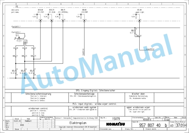 Komatsu PC5500-6 Hydraulic and Electrical Diagram 3 Komatsu PC5500-6 Hydraulic and Electrical Diagram - Image 3