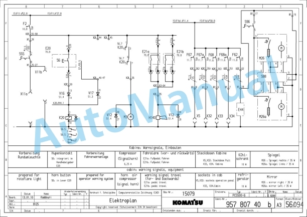 Komatsu PC5500-6 Hydraulic and Electrical Diagram 4 Komatsu PC5500-6 Hydraulic and Electrical Diagram - Image 4