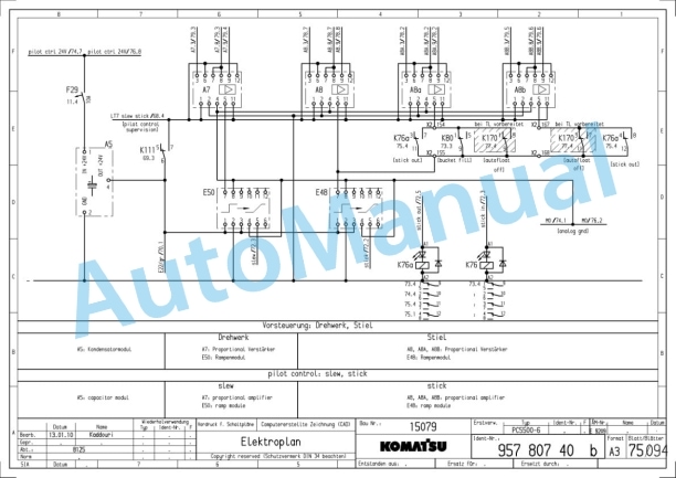 Komatsu PC5500-6 Hydraulic and Electrical Diagram 5 Komatsu PC5500-6 Hydraulic and Electrical Diagram - Image 5