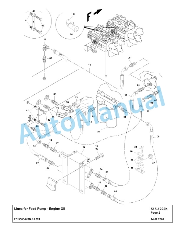 Komatsu PC5500-6 Hydraulic Excavator Parts Manual G15024-2