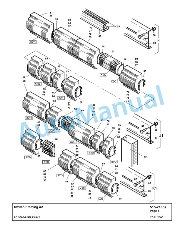 Komatsu PC5500-6 Hydraulic Excavator Parts Manual G15042-4