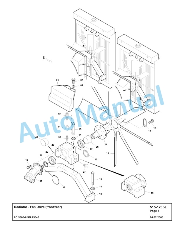 Komatsu PC5500-6 Hydraulic Excavator Parts Manual G15046-2