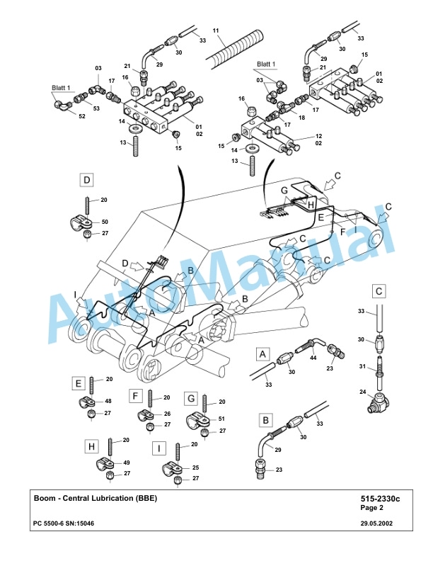 Komatsu PC5500-6 Hydraulic Excavator Parts Manual G15046-4