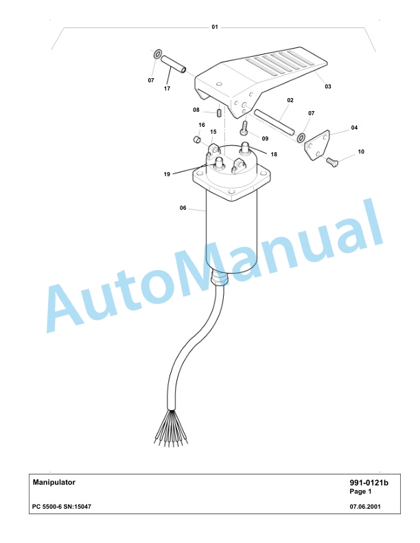 Komatsu PC5500-6 Hydraulic Excavator Parts Manual G15047-5