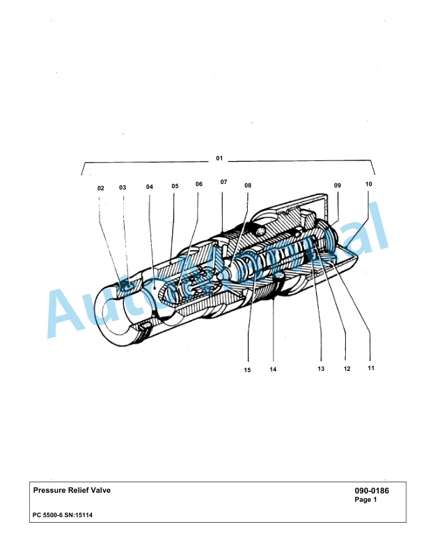 Komatsu PC5500-6 Hydraulic Excavator Parts Manual G15114-2