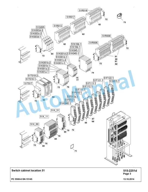 Komatsu PC5500-6 Hydraulic Excavator Parts Manual G15145-4