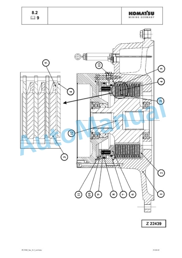 Komatsu PC5500-6 Hydraulic Mining Shovel Service Manual SMPC550015012-5
