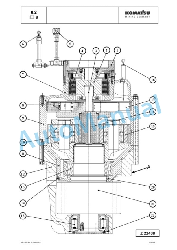 Komatsu PC5500-6 Hydraulic Mining Shovel Service Manual SMPC550015014-5