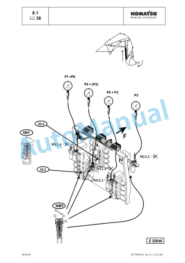 Komatsu PC5500-6 Hydraulic Mining Shovel Service Manual SMPC550015016-4