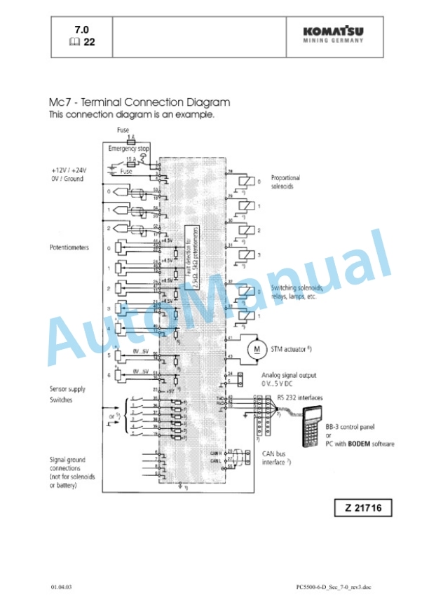 Komatsu PC5500-6 Hydraulic Mining Shovel Service Manual SMPC550015017-3