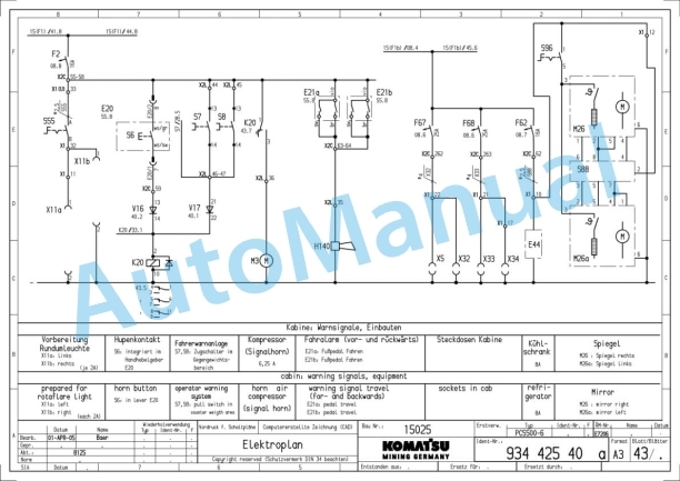 Komatsu PC5500-6 Hydraulic Mining Shovel Shop Manual PC5500615025SM-4