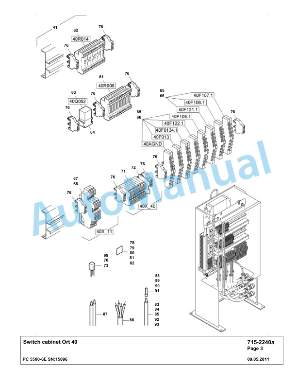 Komatsu PC5500-6E Hydraulic Excavator Parts Manual G15096-4