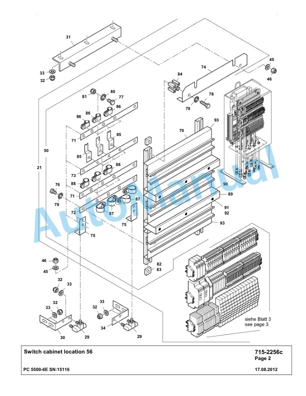 Komatsu PC5500-6E Hydraulic Excavator Parts Manual G15116-4