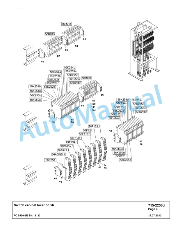 Komatsu PC5500-6E Hydraulic Excavator Parts Manual G15132-4