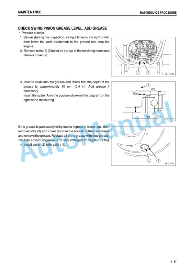 Komatsu PC600-8E0, PC600LC-8E0, PC650-8E0, PC650LC-8E0, PC700LC-8E0 Hydraulic Excavator Operation and Maintenance Manual TEN01084-00-5