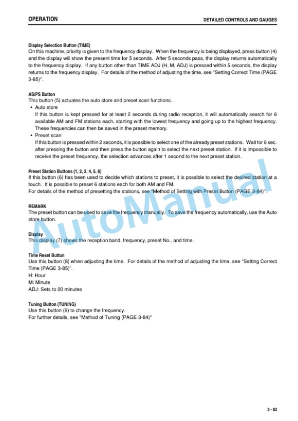 Komatsu PC70-8 Hydraulic Excavator Operation and Maintenance Manual TEN00615-07-3