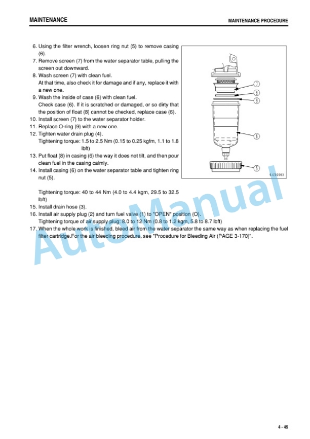 Komatsu PC70-8 Hydraulic Excavator Operation and Maintenance Manual TEN00615-07-5