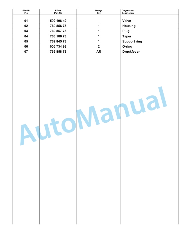 Komatsu PC7000-6 Hydraulic Excavator Parts Manual G35001-5