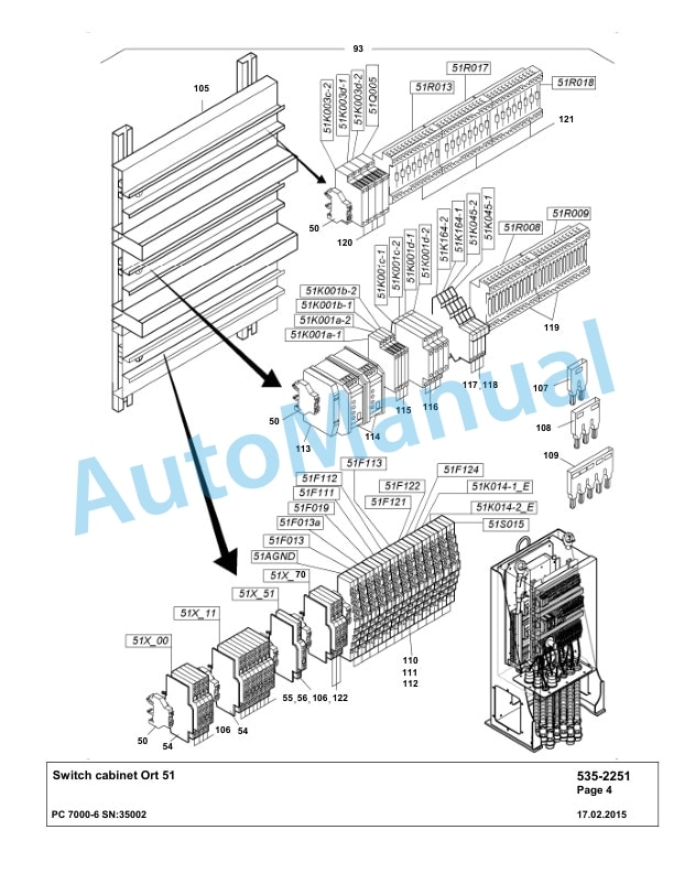 Komatsu PC7000-6 Hydraulic Excavator Parts Manual G35002-4