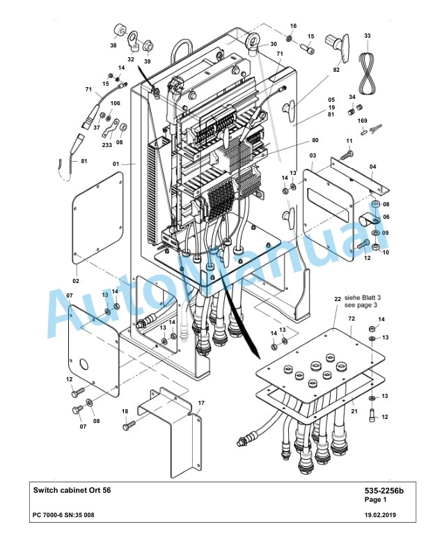 Komatsu PC7000-6 Hydraulic Excavator Parts Manual G35008-4