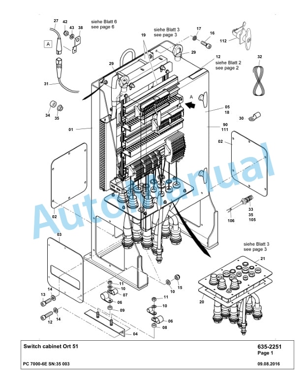 Komatsu PC7000-6E Hydraulic Excavator Parts Manual G35003-4
