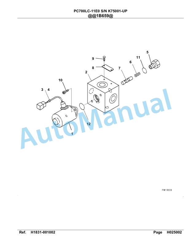 Komatsu PC700LC-11E0 Hydraulic Excavator Parts Manual PC00072U-3